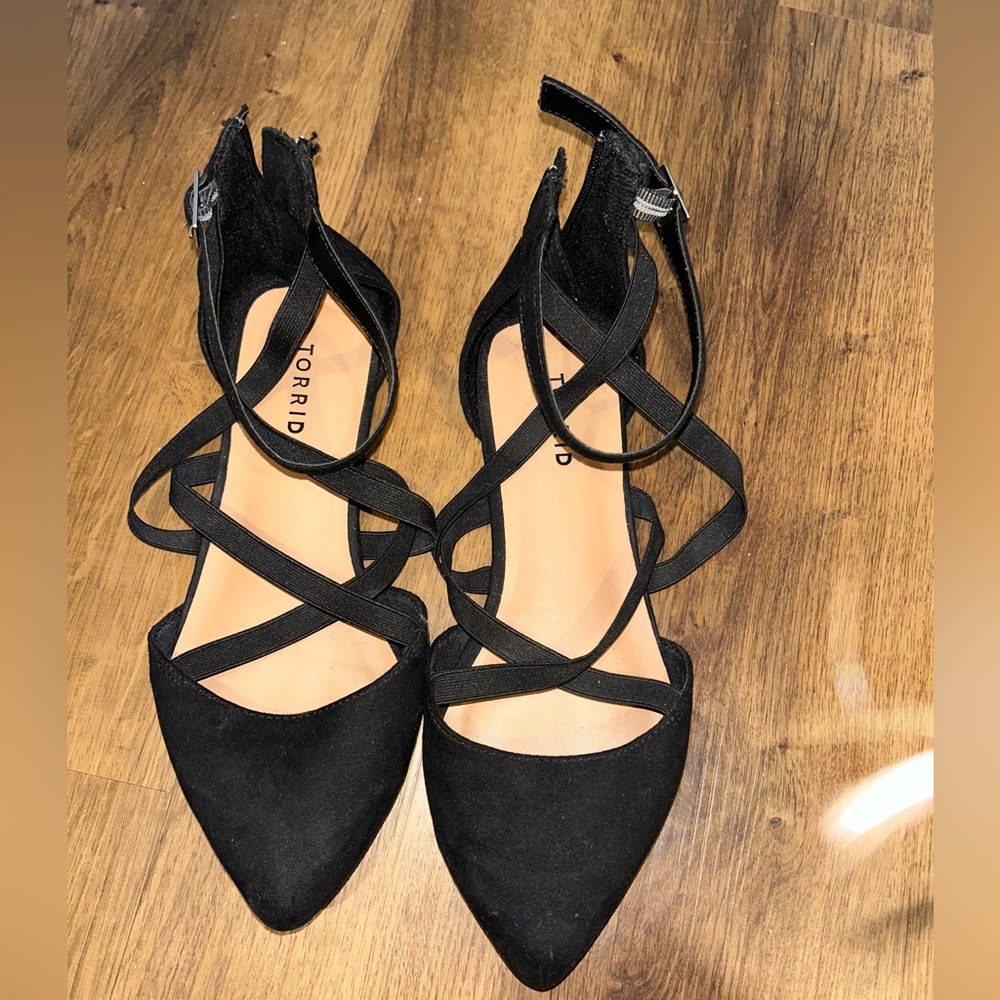 Torrid Black Strappy Heels